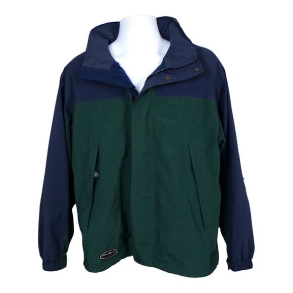 VTG 90's Eddie Bauer EBTEK Gore-Tex Full Zip Hooded Rain Jacket Sz Med #1003 - Picture 2 of 14